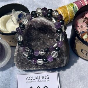 Aquarius zodiac bracelet